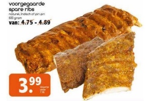 voorgegaarde spare ribs