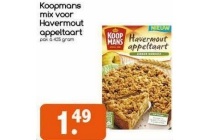koopmans mix voor havermout appeltaart