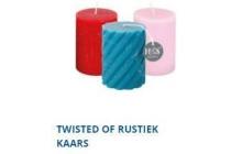 twisted of rustiek kaars