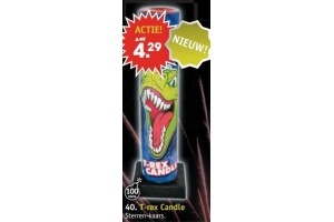 t rex candle