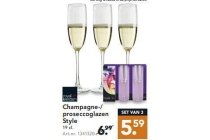 champagne proseccoglazen style