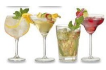 4 delige set cocktailglazen