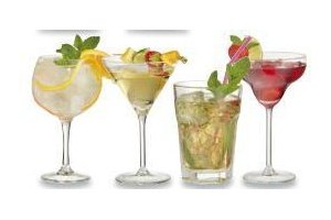 4 delige set cocktailglazen