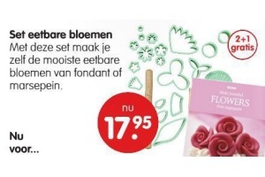 set eetbare bloemen