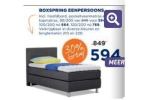 boxspring eenpersoons