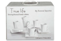 true life 13 delig koffieservies