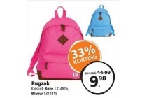 rugzak roze of blauw