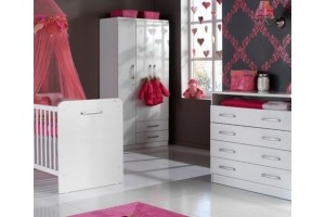 babykamer capri wit hoogglans