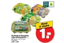 de boed of hoogvliet vrije uitloopeieren doos 6 stuks en euro 1