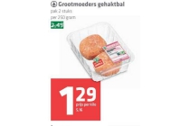 grootmoeders gehaktbal