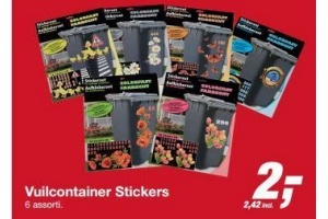 vuilcontainer stickers