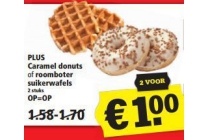 caramel donuts of roomboter suikerwafels