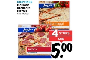 alle soorten markant krokante pizza s