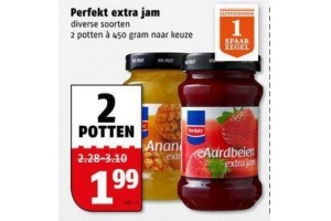 diverse soorten perfekt extra jam