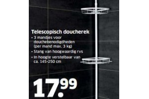 Nuttig aan de andere kant, generatie Telescopisch doucherek voor €17,99 - Beste.nl