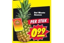 del monte ananas