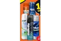 gillette en satin care scheerschuim en gel