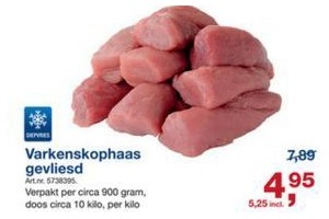 varkenskophaas gevliesd