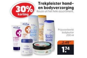 trekpleister hand en bodyverzorging