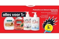 palmolive en unicura handzeep