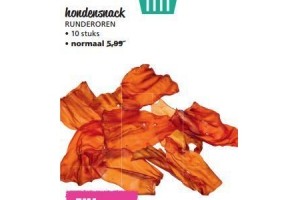 hondensnack runderoren