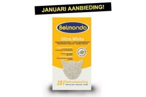 belmondo ultra white kattenbakvulling 15 liter