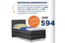 boxspring eenpersoons