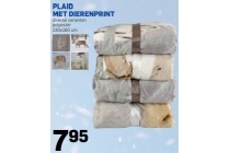 plaid met dierenprint