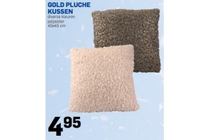 gold pluche kussen