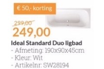 ideal standard duo ligbad