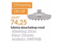 adema douchekop 20cm rond met antikalksysteem