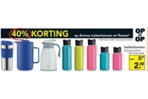 isoleerkannen en flessen