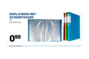 displayboeken met 20 showcasetassen