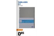 tabbladen a z