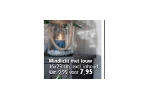 windlicht met touw