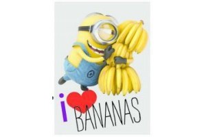 minions vloerkleed love bananas