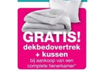 dekbedovertrek en kussen