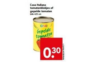 casa italiana tomatenblokjes of gepelde tomaten