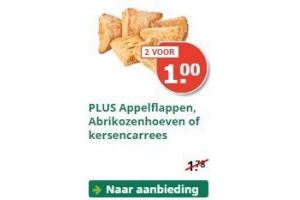 plus appelflappen abrikozenhoeven en kersencarrees