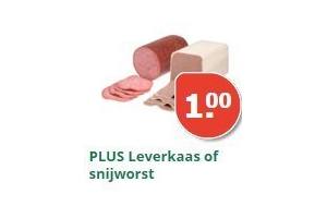 plus leverkaas of snijworst