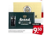 warsteiner of brand bier en euro 9 50 per krat