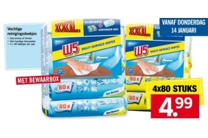 vochtige reinigingsdoekjes