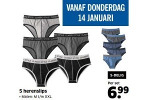 5 herenslips