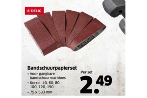 bandschuurpapierset