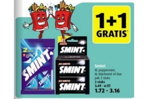 smint 2 stuks voor en euro 3 16