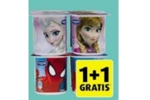 danone frozen en spiderman yoghurt