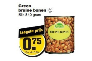 green bruine bonen