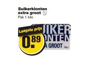 suikerklonten extra groot