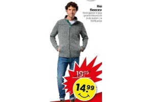 heren fleecevest