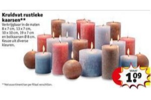 banner tempel veiligheid Kruidvat rustieke kaarsen, vanaf €1,09 - Beste.nl